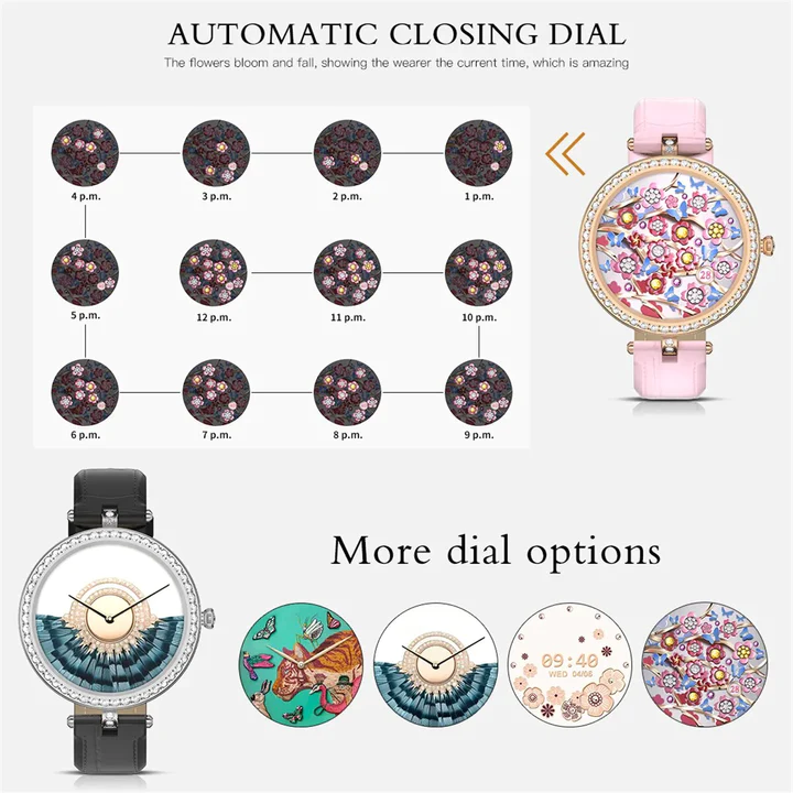 SHINNY RHINESTONE DIAL CALL ANSWER CALL SMARTWATCH